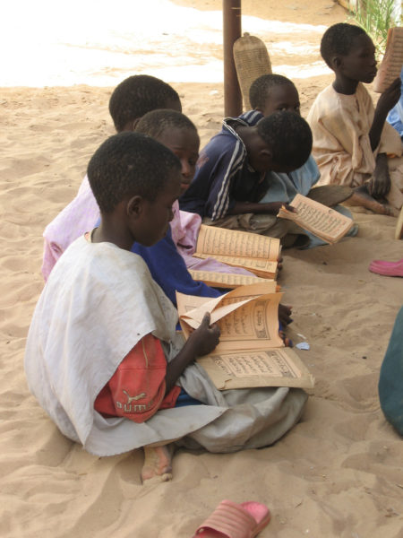 Boys studying Quran, Touba, Senegal